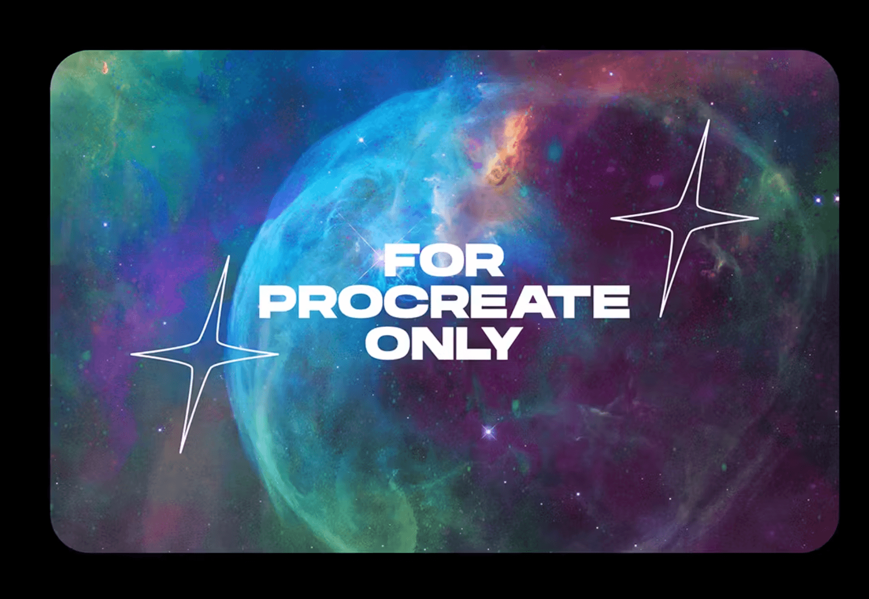 635 Procreate Universe Brushes - whaledesign