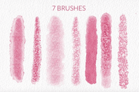 646 Shimmer glitter watercolor Procreate - whaledesign