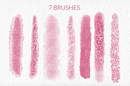 646 Shimmer glitter watercolor Procreate - whaledesign