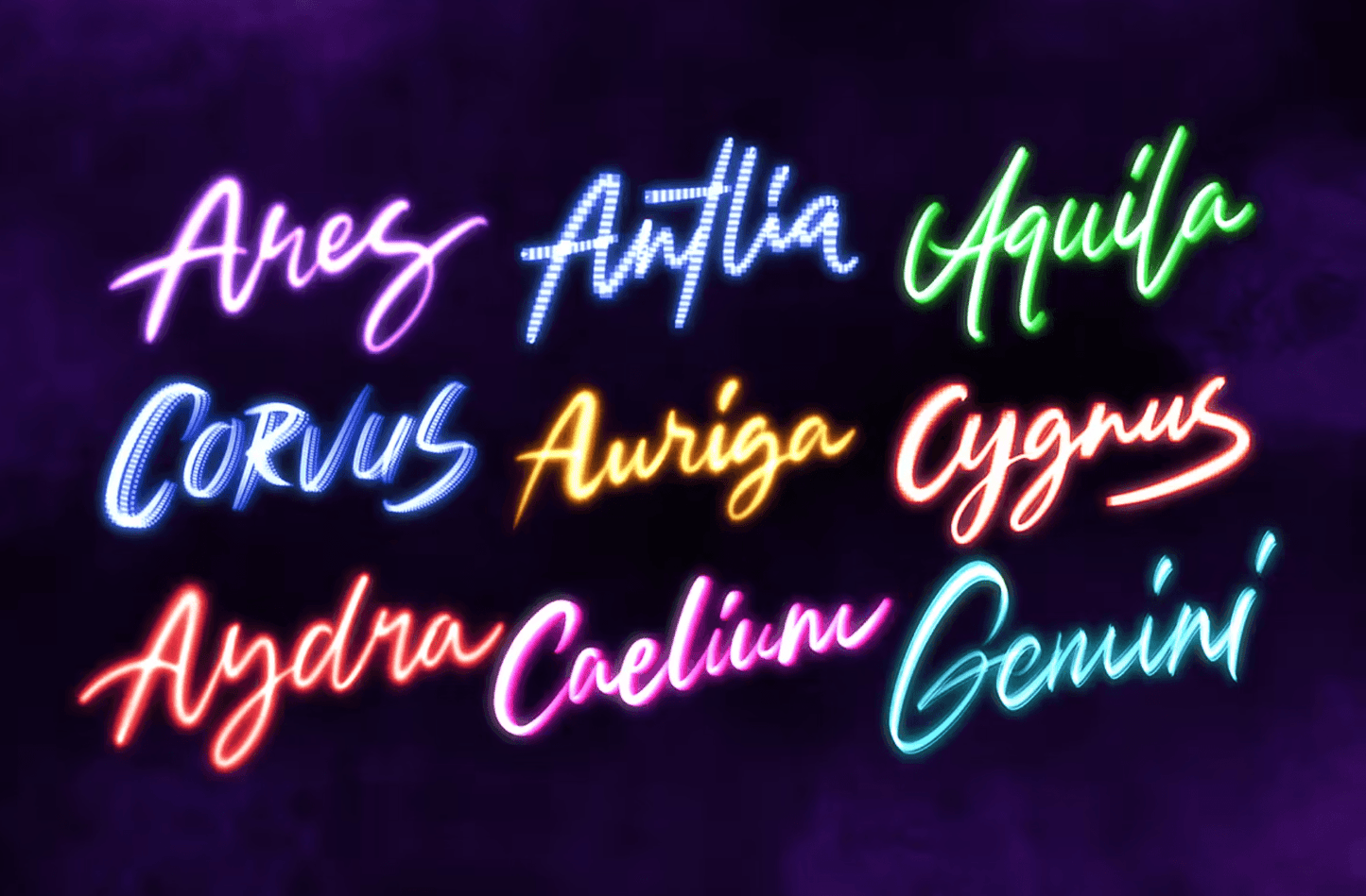 649 Procreate Glow Brushes - whaledesign