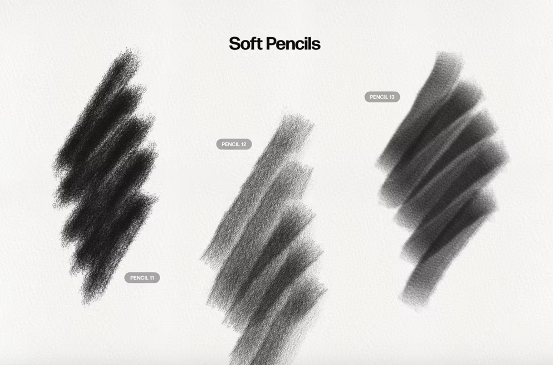 651 Basic Pencil Procreate Brushes - whaledesign