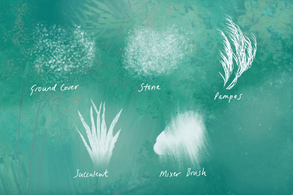 655 Nature Studio - Landscape Procreate Brushes - whaledesign