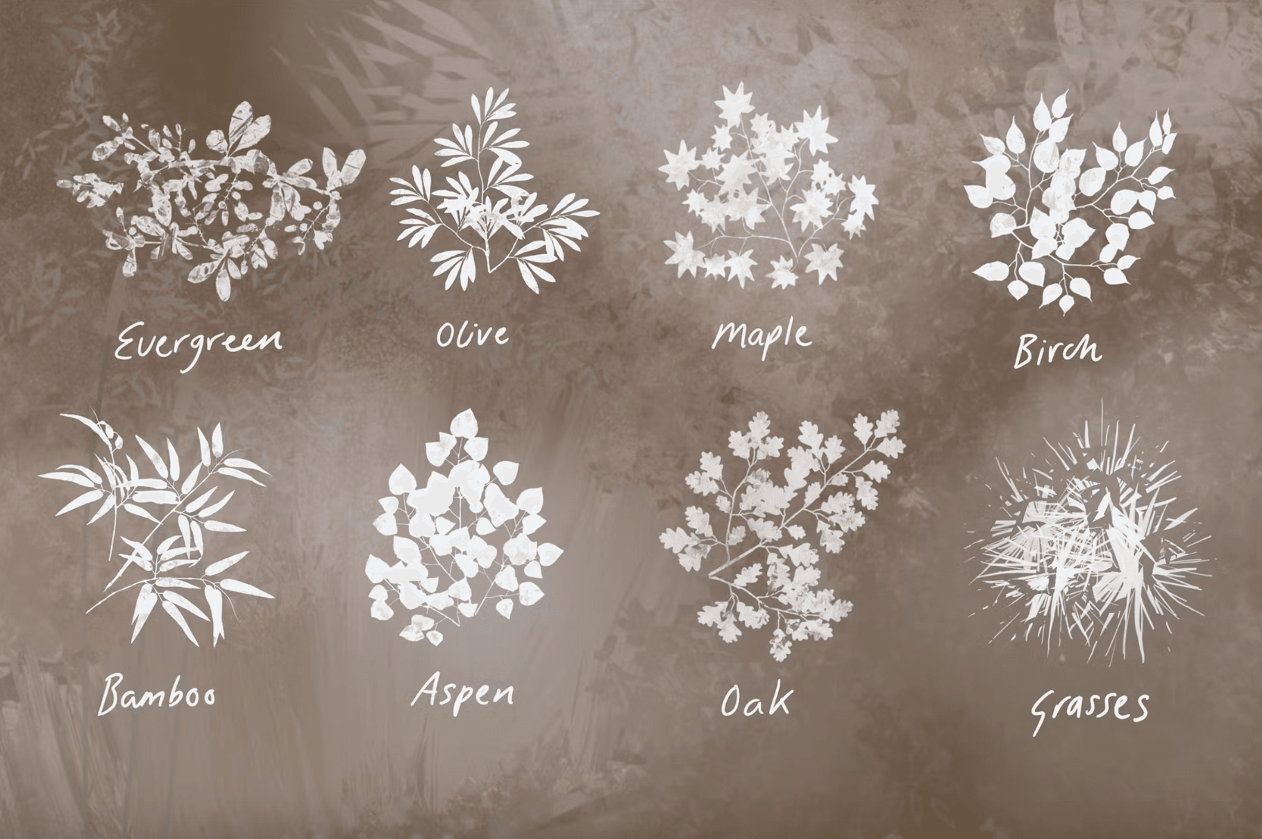 655 Nature Studio - Landscape Procreate Brushes - whaledesign