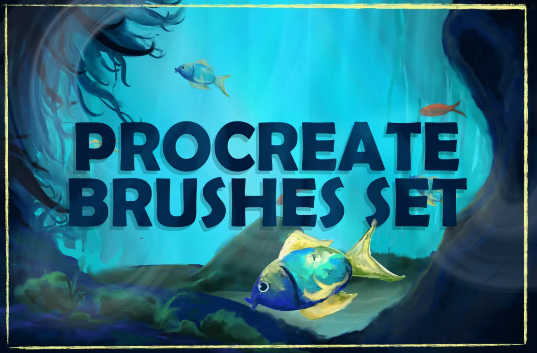 667 Under The Sea: Procreate Brushes - whaledesign