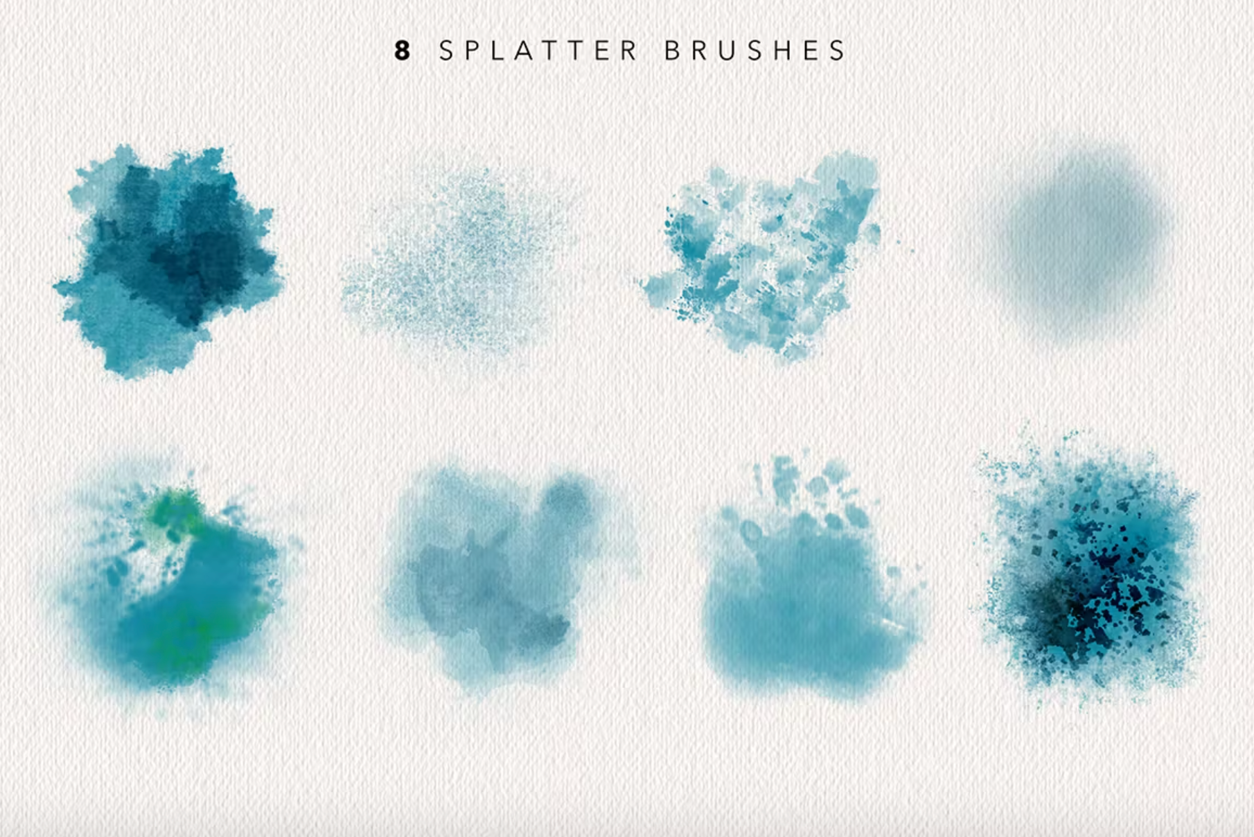 673 Procreate Watercolour Brushes - whaledesign