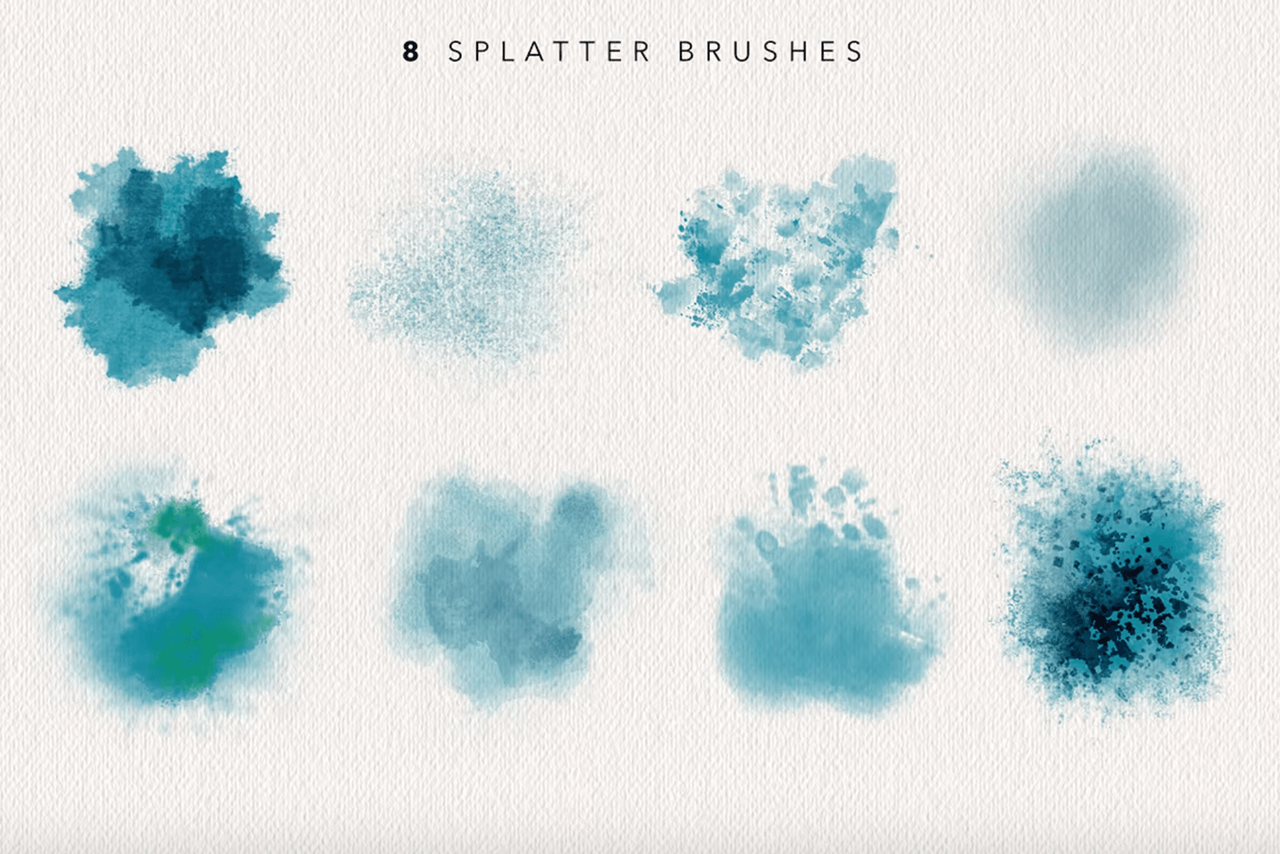 673 Procreate Watercolour Brushes - whaledesign