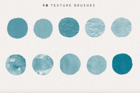 673 Procreate Watercolour Brushes - whaledesign