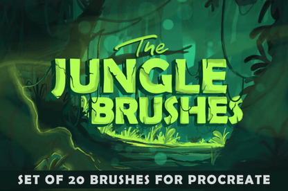 674 The Jungle: Procreate Brushes - whaledesign