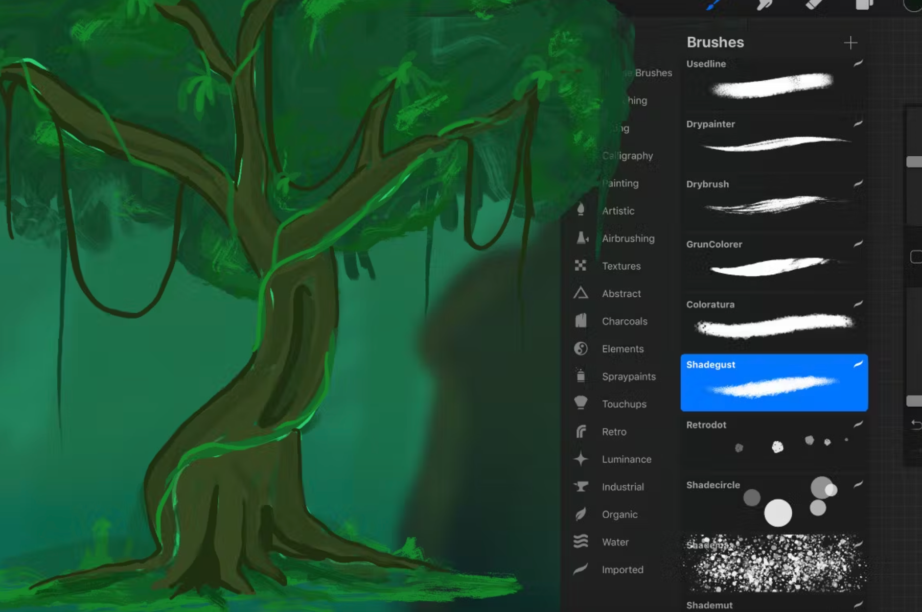 674 The Jungle: Procreate Brushes - whaledesign