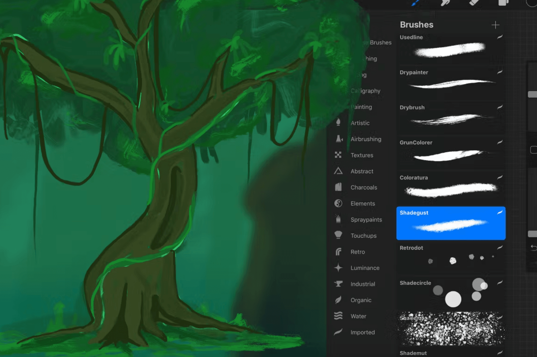 674 The Jungle: Procreate Brushes - whaledesign