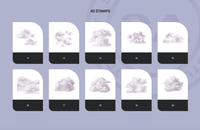 676 Realistic Clouds Stamps for Procreate - whaledesign