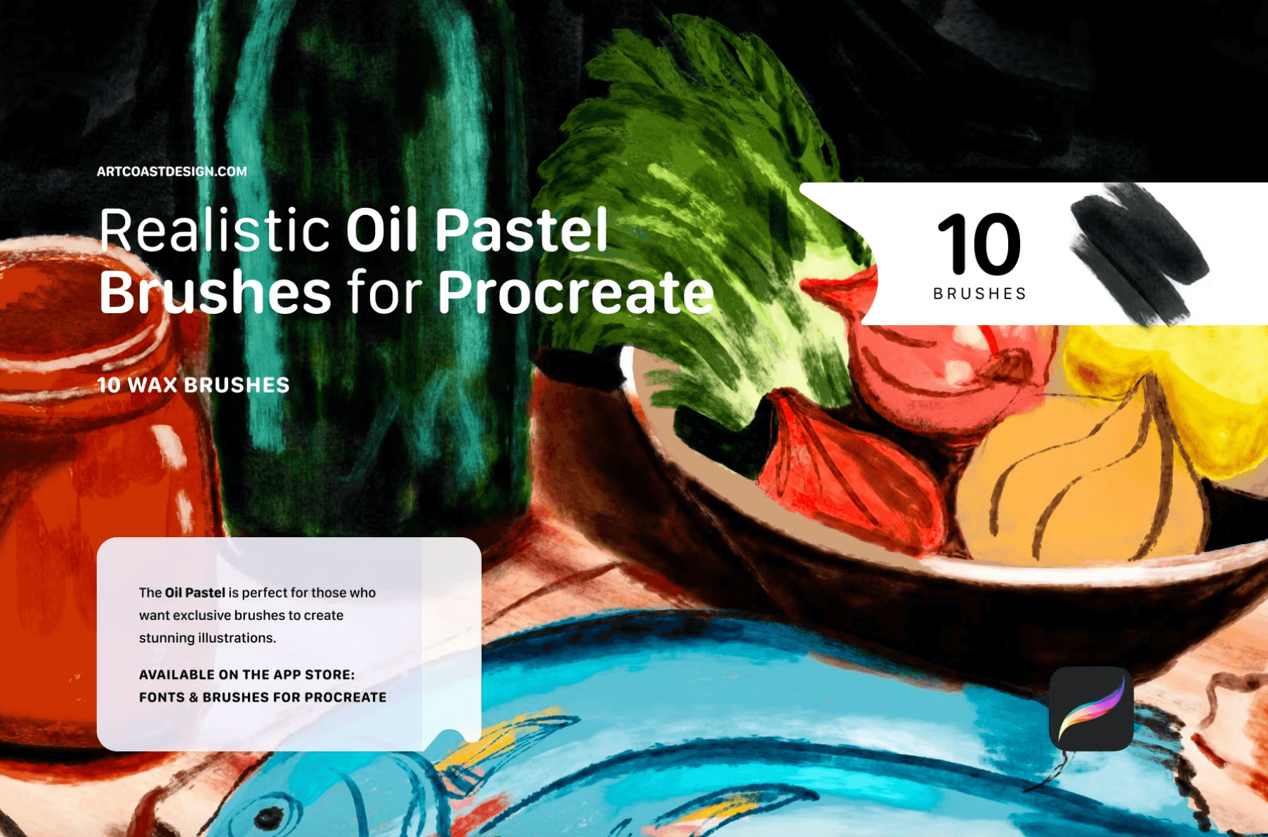 677 Oil Brushes Procreate - whaledesign