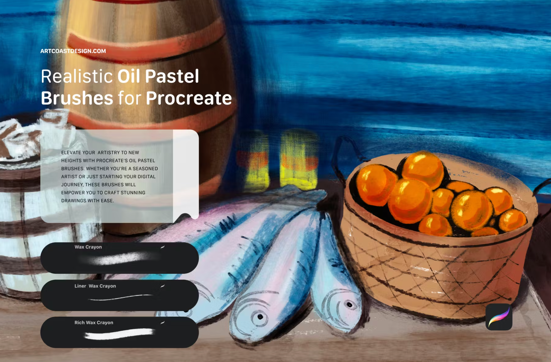 677 Oil Brushes Procreate - whaledesign