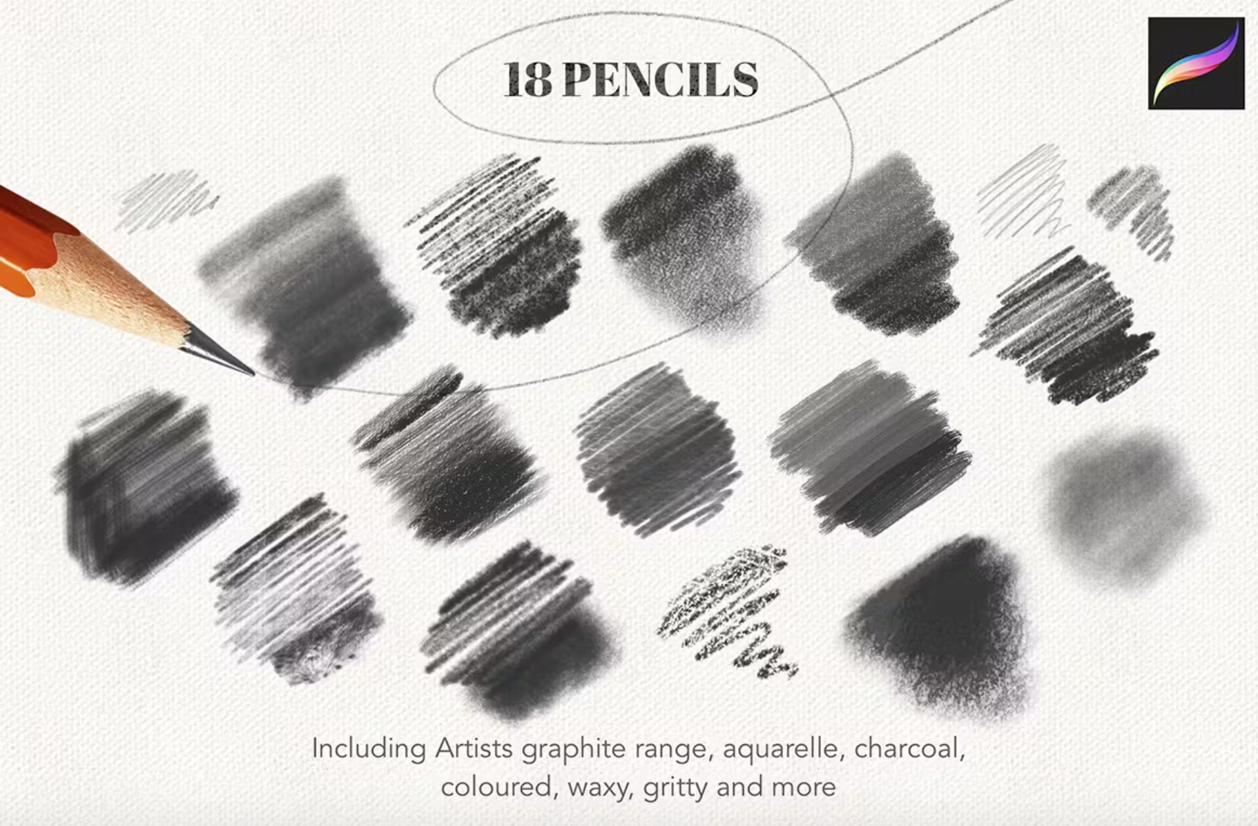 703 Procreate Pencil Drawing Collection - whaledesign