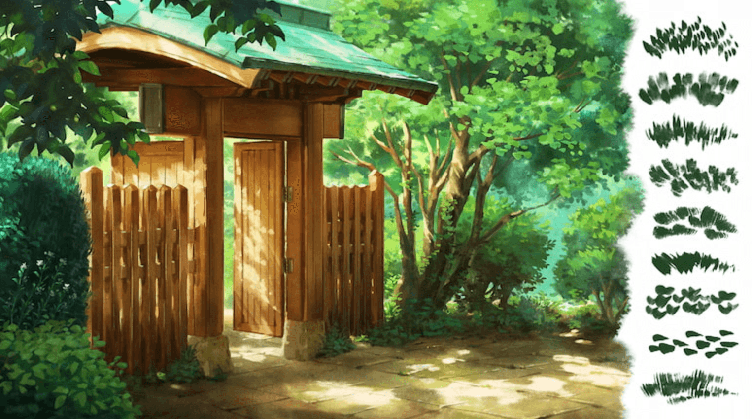 710 Ghibli-Style Brush Set II - whaledesign