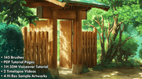 710 Ghibli-Style Brush Set II - whaledesign
