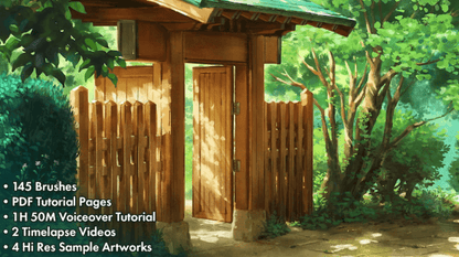 710 Ghibli-Style Brush Set II - whaledesign