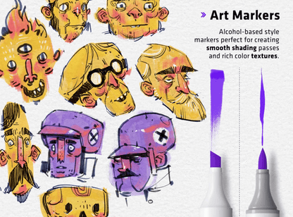 712 Procreate Sketch Tool Pack - whaledesign