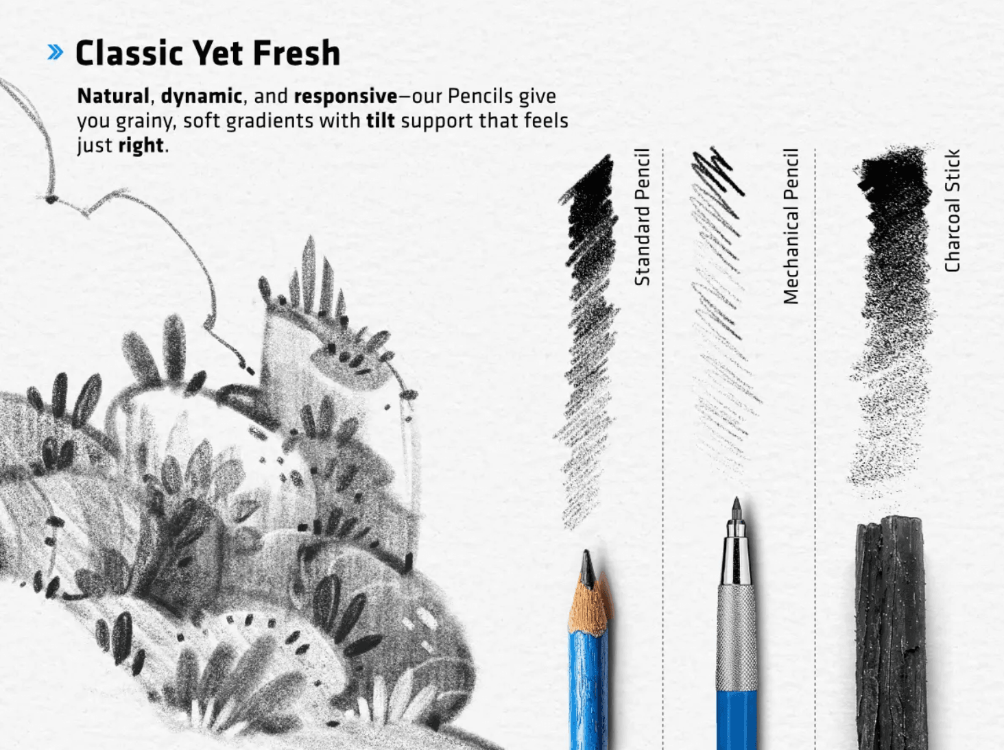 712 Procreate Sketch Tool Pack - whaledesign