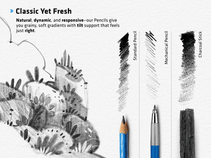 712 Procreate Sketch Tool Pack - whaledesign