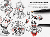 712 Procreate Sketch Tool Pack - whaledesign