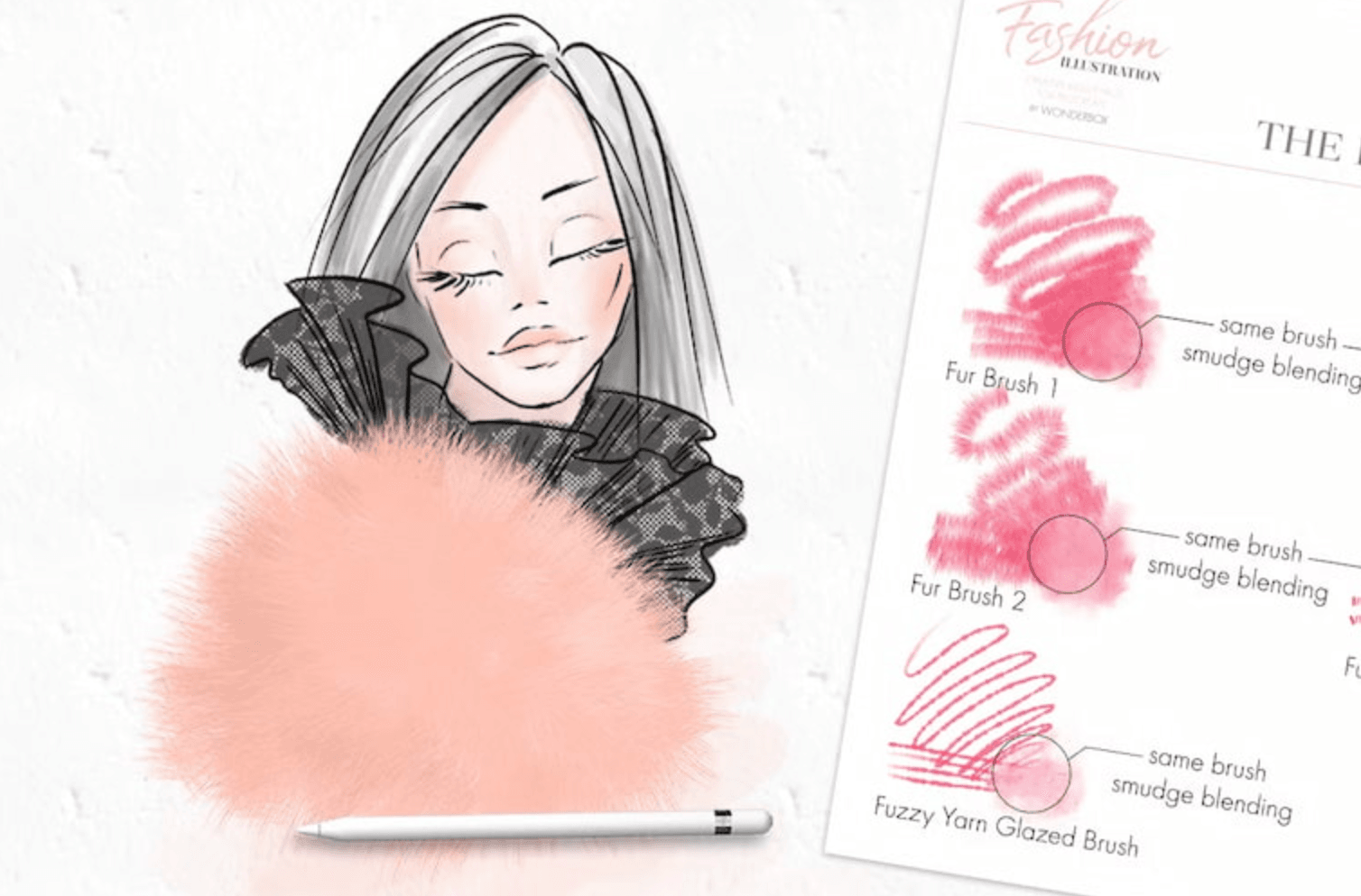 715 Fashion Design Brush for Procreate - whaledesign
