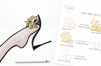 715 Fashion Design Brush for Procreate - whaledesign