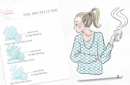 715 Fashion Design Brush for Procreate - whaledesign