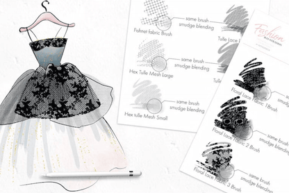 715 Fashion Design Brush for Procreate - whaledesign