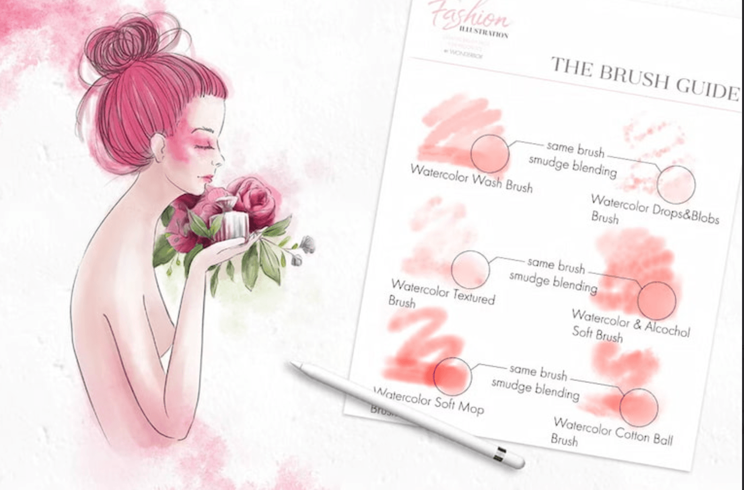 715 Fashion Design Brush for Procreate - whaledesign
