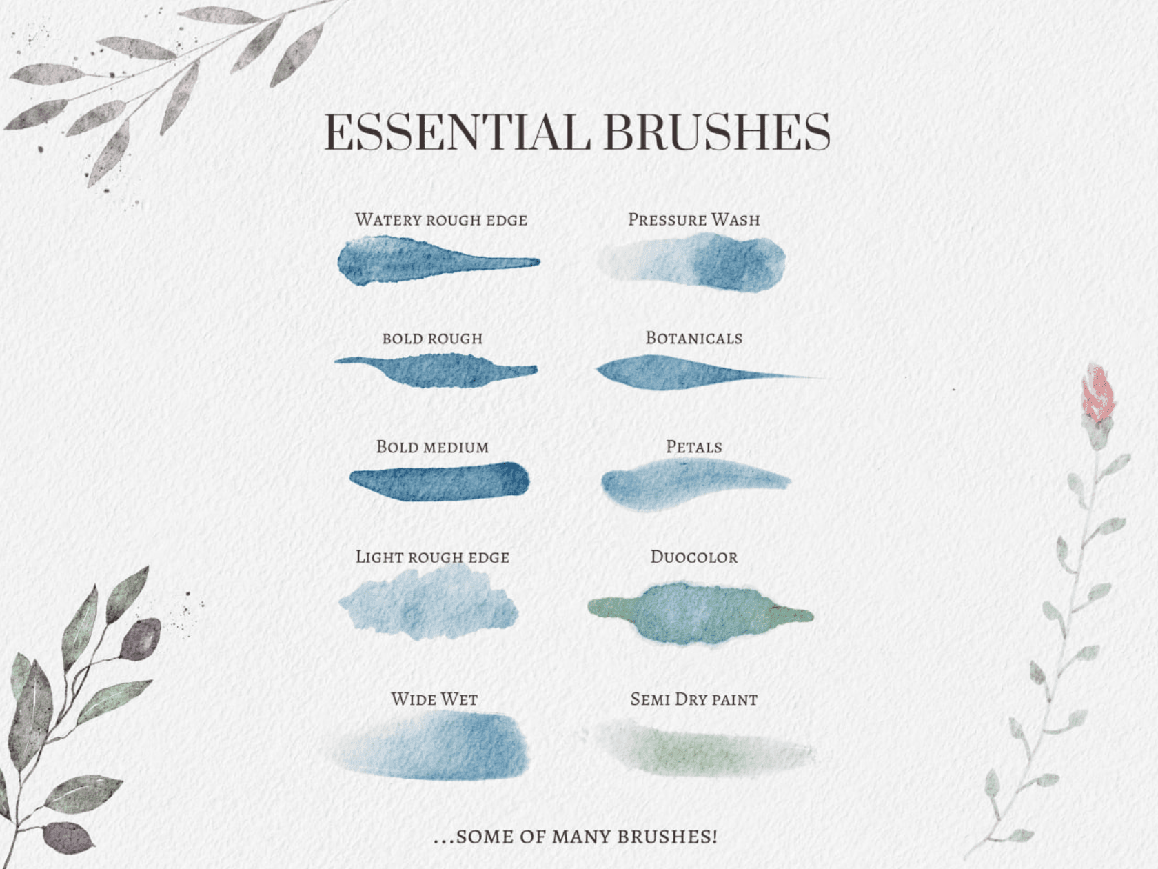 733 Excellent Procreate Watercolor Brush - whaledesign