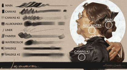746 LEYENDECKER Brush Pack - whaledesign