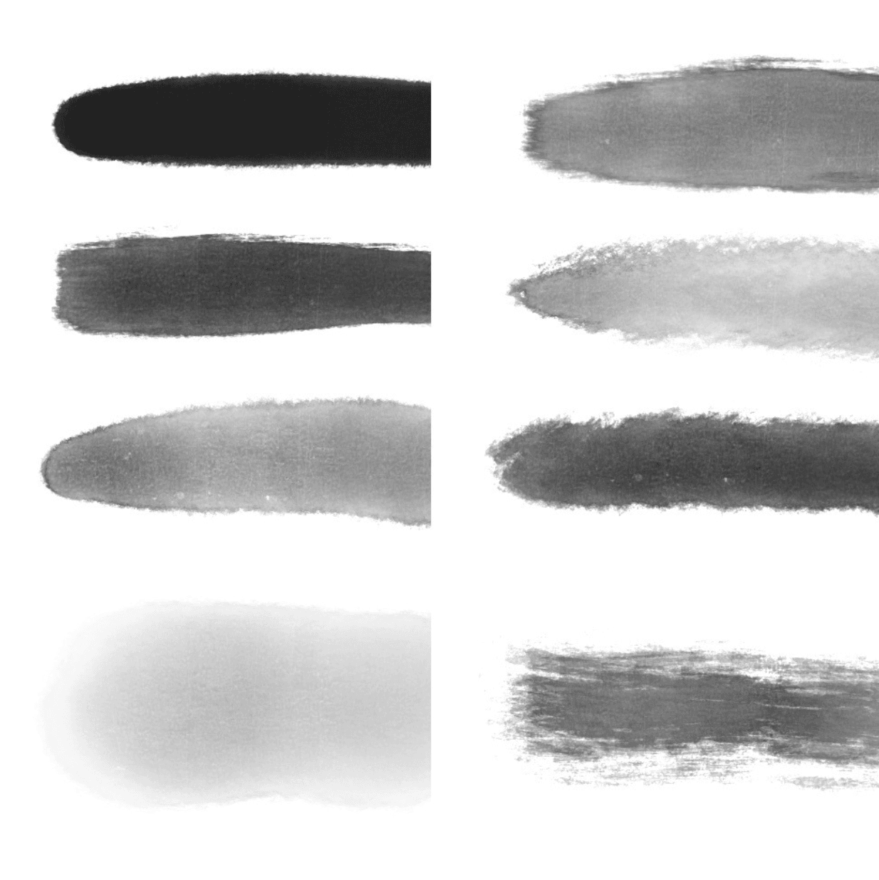 750 Procreate Sumi-e Brush Set - whaledesign