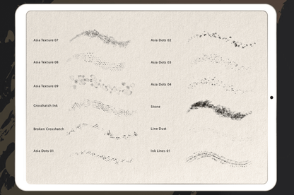 755 Procreate Japanese-Style Ink Wash Brush - whaledesign