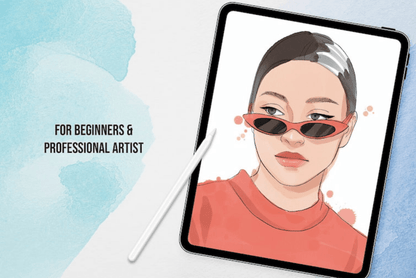 758 Procreate Colt Watercolor Brush - whaledesign