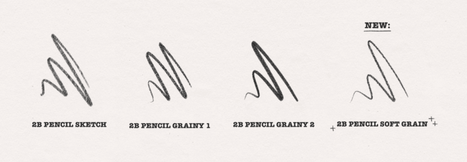 760 New Brush: 2B Pencil with Soft Grain - whaledesign