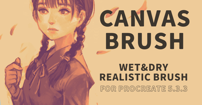 770 Canvas Texture Impasto Brush - whaledesign