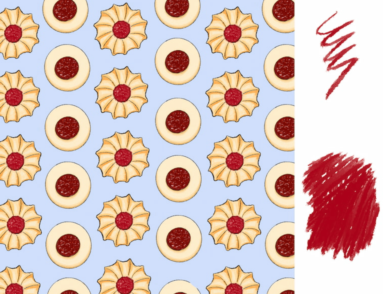 778 Procreate? Official Care Package - Dessert Time Brush - whaledesign