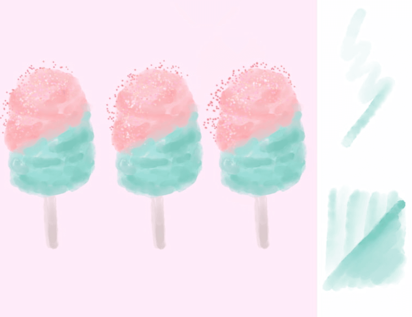 778 Procreate? Official Care Package - Dessert Time Brush - whaledesign
