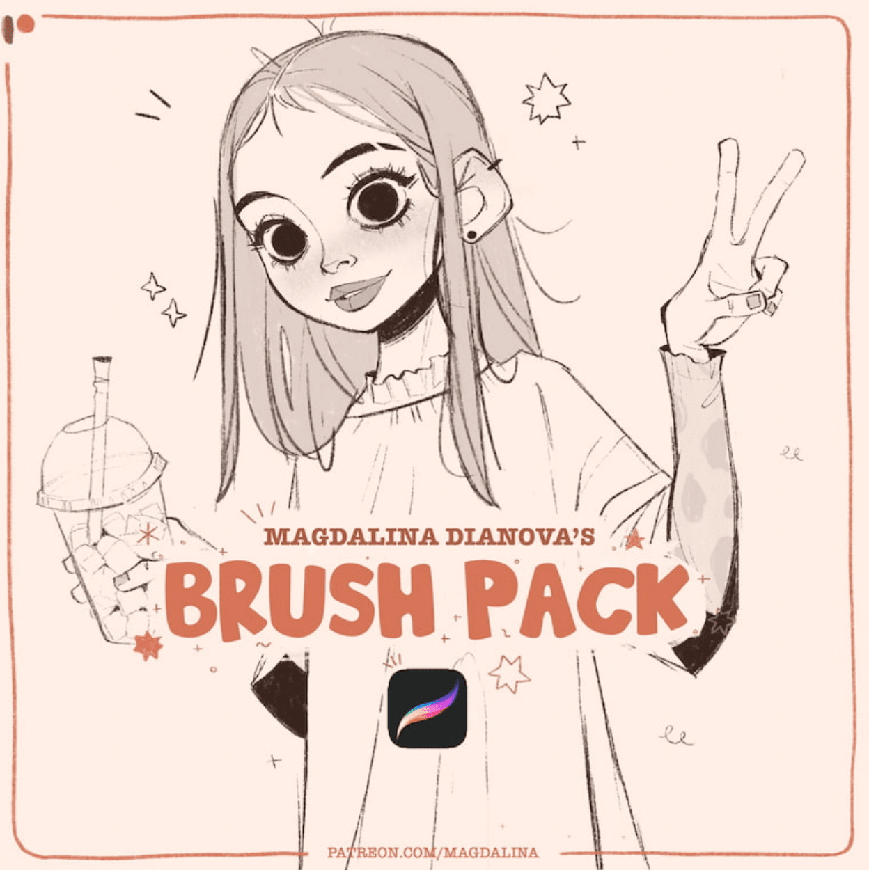780 Magdalina Dianova Brush Pack - whaledesign