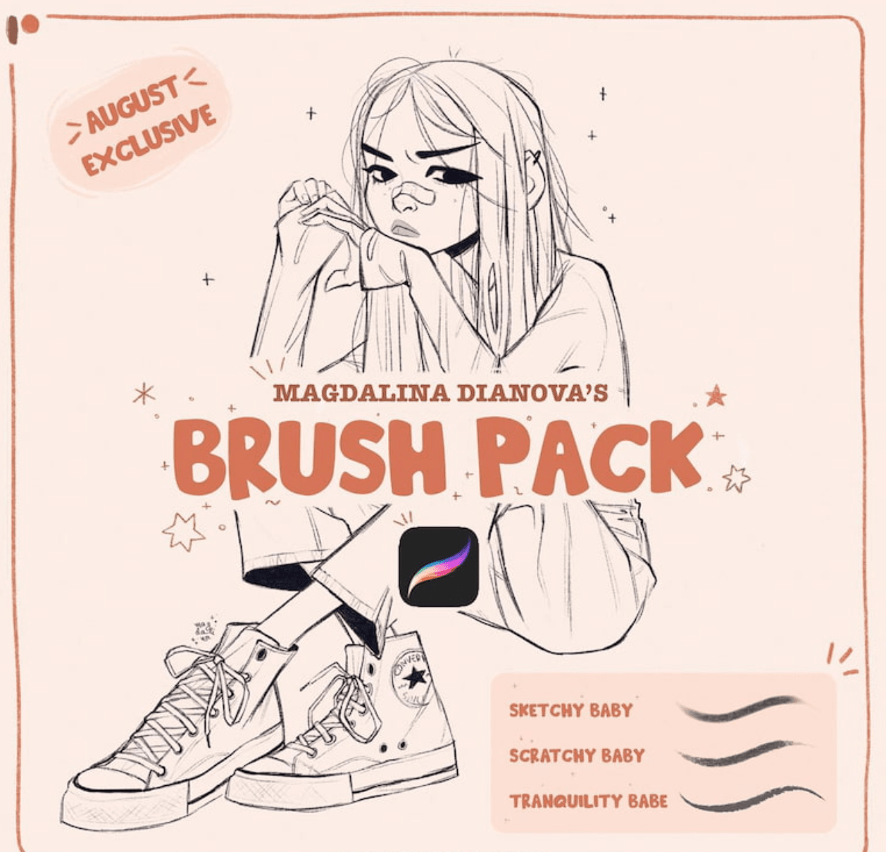 780 Magdalina Dianova Brush Pack - whaledesign