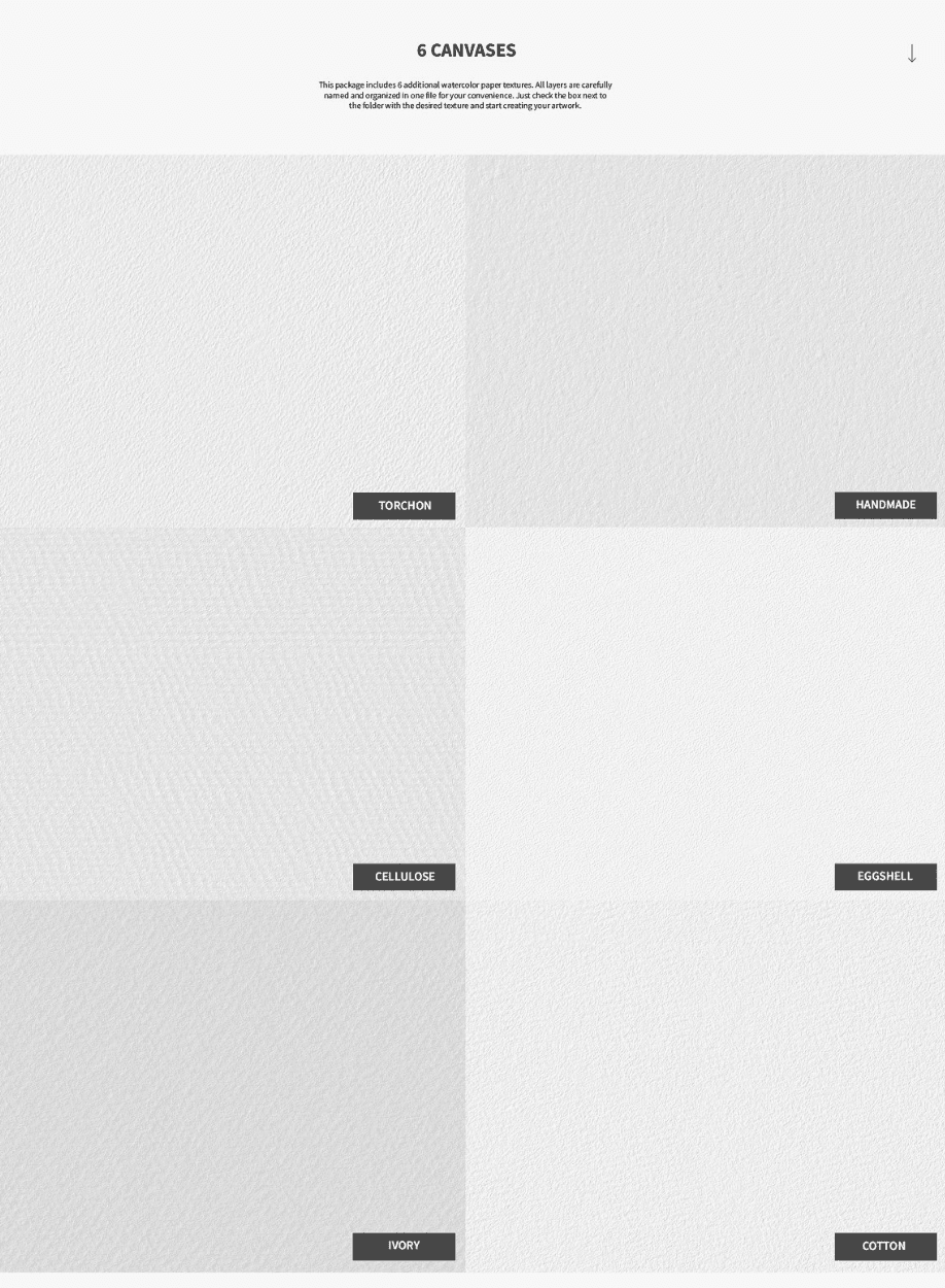 789 Watercolor Brushes Created by SC - whaledesign