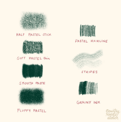 794 Procreate Country Style Multi-Function Brush Set - whaledesign