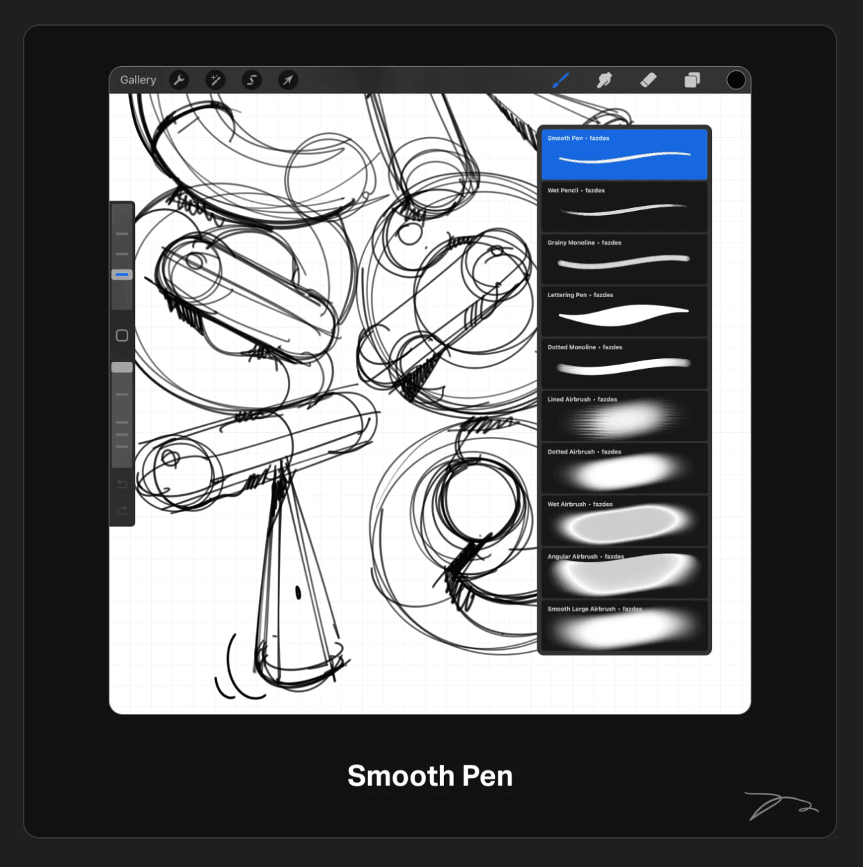 799 Selected Procreate Brushes - whaledesign