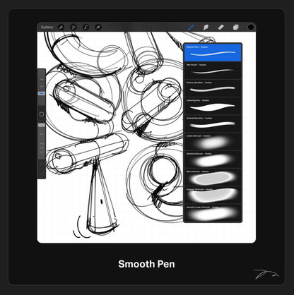 799 Selected Procreate Brushes - whaledesign