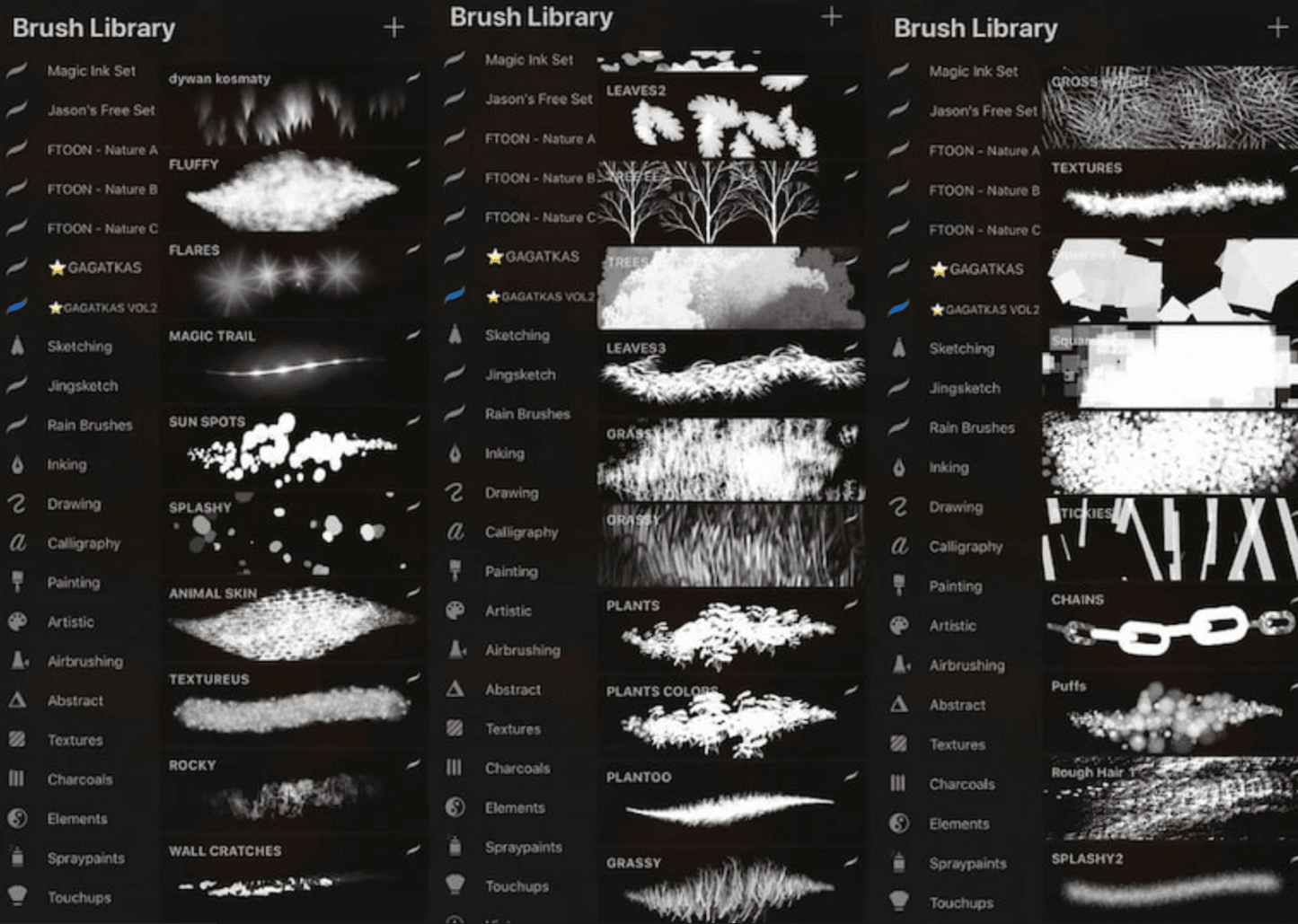 811 Gagatkas Brush Collection - whaledesign