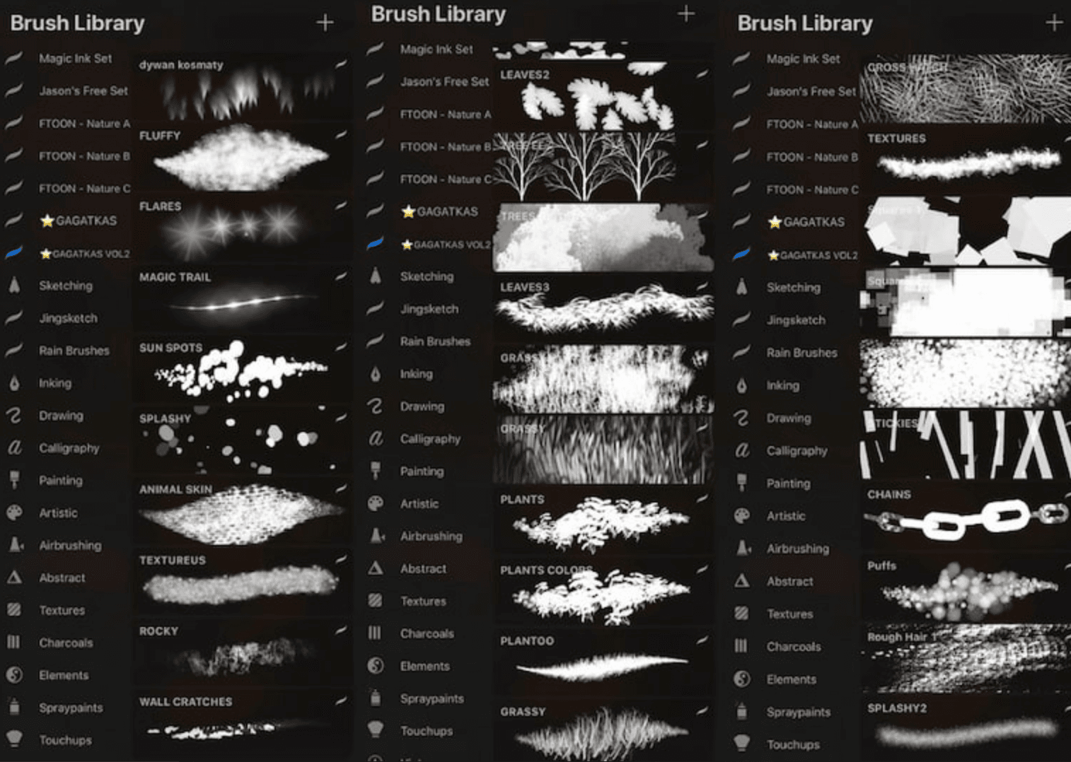 811 Gagatkas Brush Collection - whaledesign