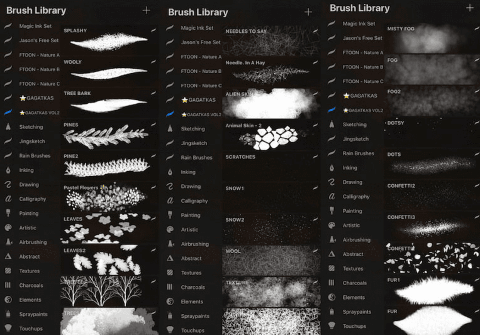 811 Gagatkas Brush Collection - whaledesign