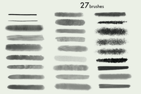 829 Drawing, Texture, and Pencil Brushes - whaledesign