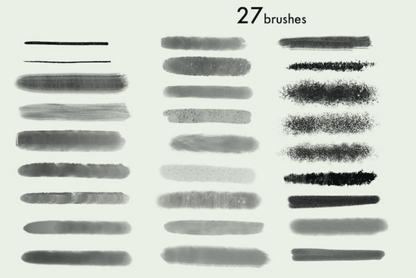 829 Drawing, Texture, and Pencil Brushes - whaledesign